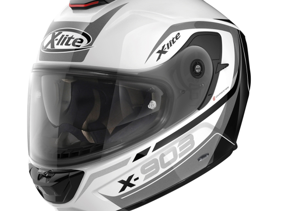 Moto helma X-Lite X-903 Cavalcade N-Com Glossy White 21