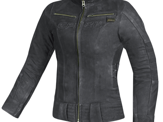 Dámská kožená moto bunda Spark Betty, černá