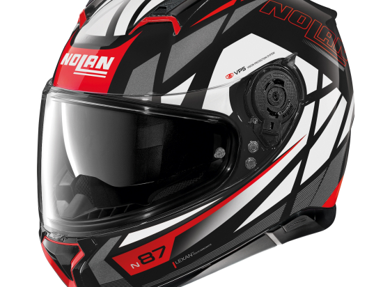 Moto helma Nolan N87 Originality N-Com Glossy Black 65