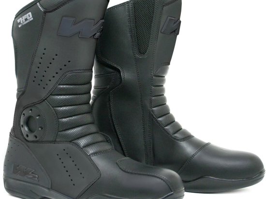 Cestovní pánské nepromokavé moto boty W2 T-FP, černé