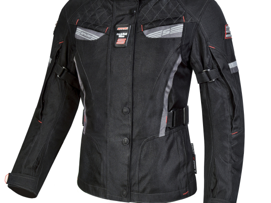 Dámská textilní moto bunda Spark Trinity, černá