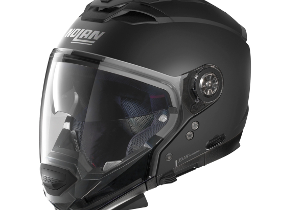 Moto helma Nolan N70-2 GT Classic N-Com Flat Black 10