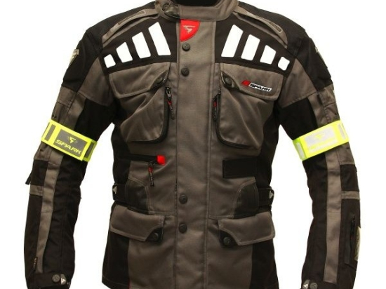 Pánská textilní moto bunda Spark GT Turismo, tmavá