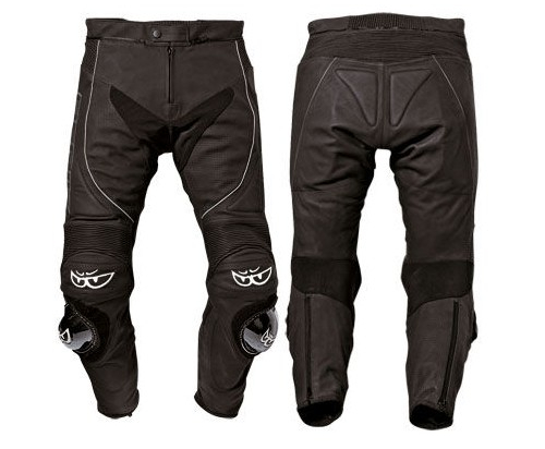 Kožené moto kalhoty Berik LP-10642-BK, černé