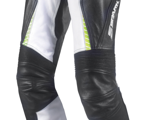 Dámské kožené moto kalhoty Spark Lina, Fluo