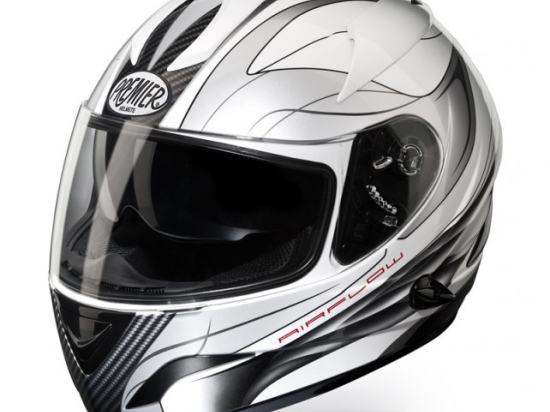 Moto helma Premier Phase TT8, bílá