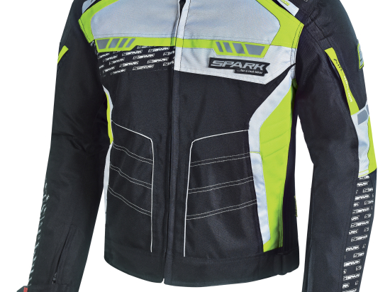 Pánská textilní moto bunda Spark Mizzen, Fluo
