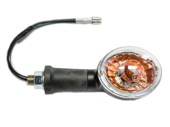 Blinkr TechStar oválný čiré sklo, pravá strana