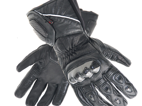 Pánské kožené moto rukavice Spark Arena, černé