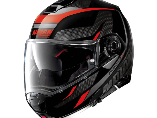 Moto helma Nolan N100-5 Lumiére N-Com Glossy Black 39