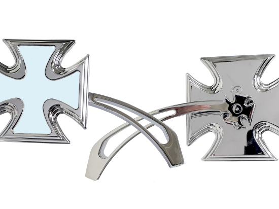 Zrcátko TechStar motiv maltézský kříž, pár