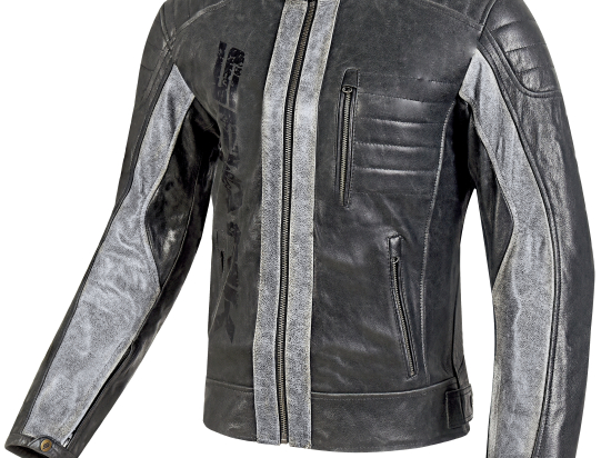 Pánská kožená moto bunda Spark Hector, černá