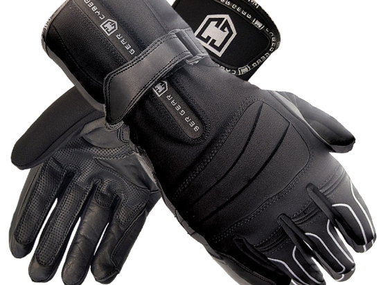 Pánské moto rukavice Cyber Gear Texa Uni, černo-stříbrné