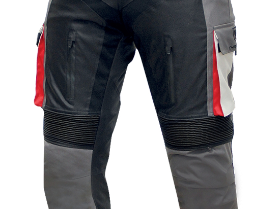 Pánské textilní moto kalhoty Cyber Gear Tour Long, šedé