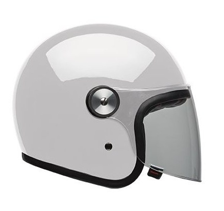 Moto helma Bell Riot Solid White
