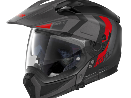 Moto helma Nolan N70-2 X Decurio N-Com Flat Black 29