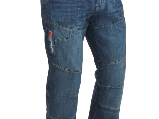 Pánské textilní moto kevlar kalhoty Spark Metro, modré