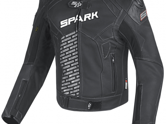 Pánská kožená moto bunda Spark ProComp, černá