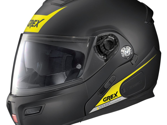 Moto helma Grex G9.1 Evolve Vivid N-Com Flat Black 37