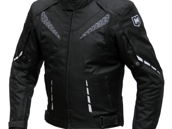Pánská textilní moto bunda Cyber Gear Strada, černá