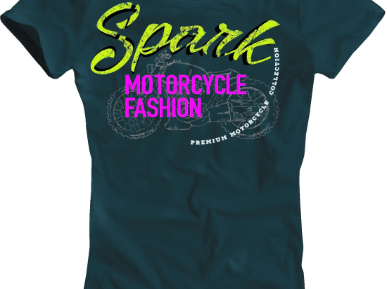 Dámské tričko Spark D 003, modré