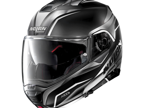 Moto helma Nolan N100-5 Balteus N-Com Flat Black 41