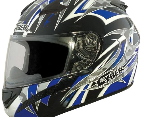 Moto helma Cyber US-98, modrá