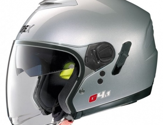 Moto helma Grex G4.1 Kinetic Metal Silver 3