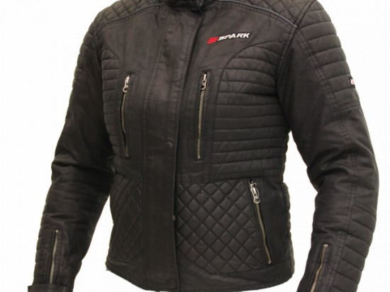 Dámská textilní moto bunda Spark Cintia, černá