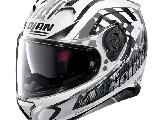 Moto helma Nolan N87 Venator N-Com Metal White 93