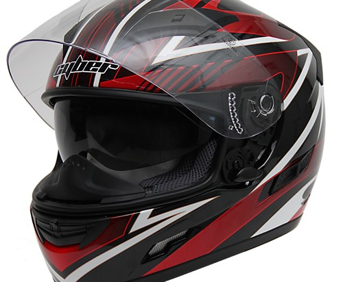 Moto helma Cyber US-80, červená