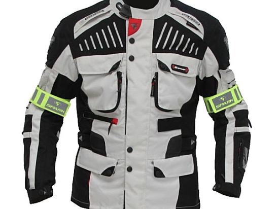Pánská textilní moto bunda Spark GT Turismo, světlá