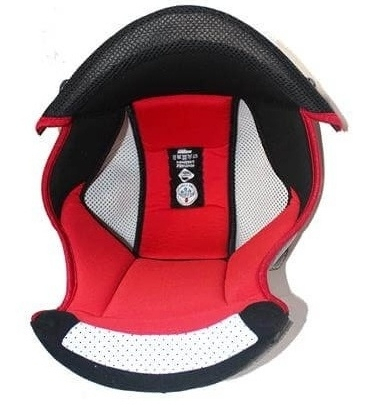 Interiér helmy Nolan N86 Red, M