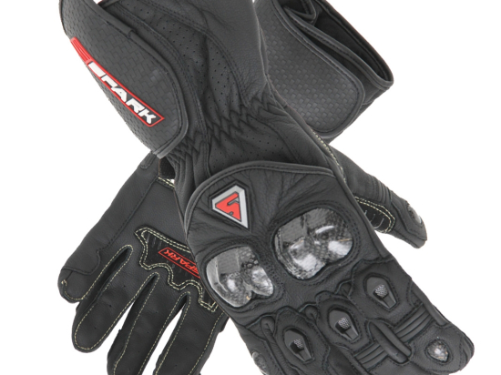 Pánské kožené moto rukavice Spark Elite, černé