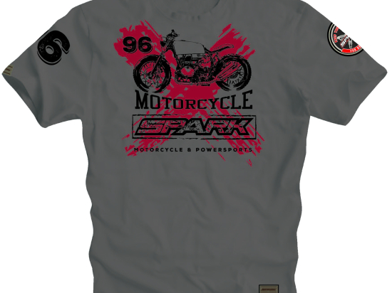 Pánské tričko Spark S 017, šedé