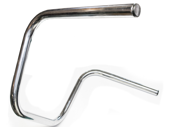 Motocyklové řidítka TechStar vysoké Chopper, stříbrné