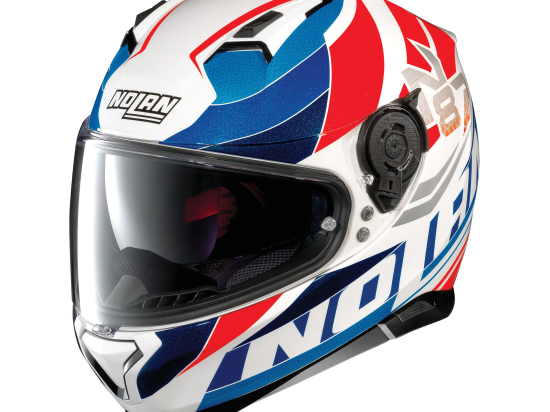 Moto helma Nolan N87 Plein Air N-Com Metal White 50