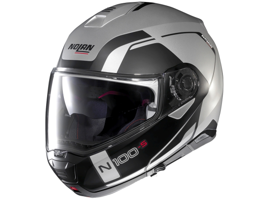 Moto helma Nolan N100-5 Consistency N-Com Flat Silver 21