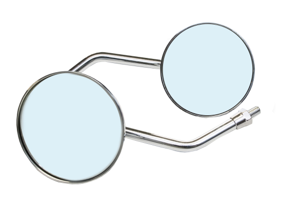 Zrcátka TechStar Round Chrom, pár