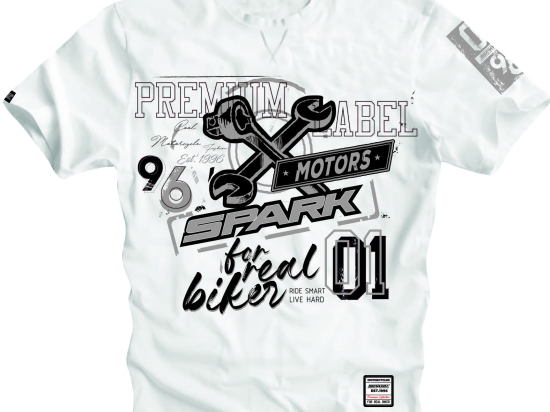 Pánské tričko Spark S 008, bílé