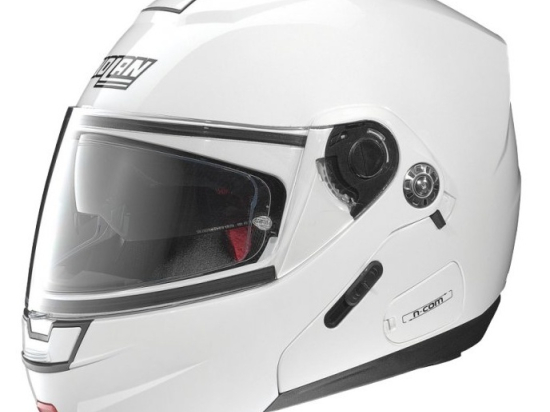 Moto helma Nolan N91 Evo Classic N-Com Metal White 5