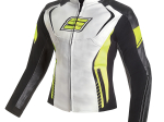 Dámská kožená moto bunda Spark Lina, Fluo