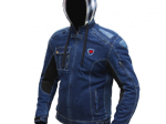 Pánská kevlarová moto bunda Spark Hawk, modrá