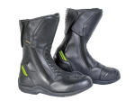 Cestovní kožené moto boty Spark Tempi, černé-fluo