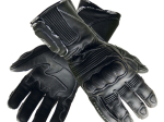 Pánské kožené moto rukavice Cyber Gear Bull, černé