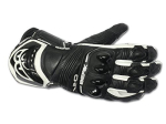 Kožené moto rukavce Berik G-10579-BK, černé