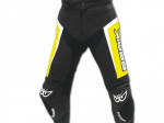 Kožené moto kalhoty Berik LP-10556-BK, žluté