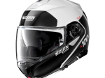 Moto helma Nolan N100-5 Plus Distinctive N-Com Metal White 22