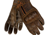 Pánské kožené moto rukavice Spark Crisp, hnědé