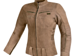 Dámská kožená moto bunda Spark Betty, hnědá
